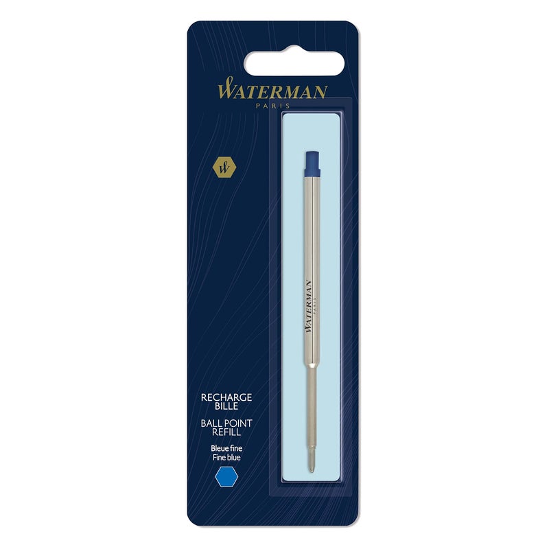 Waterman Ballpoint Pen Refill, Fine Tip with Blue Ink, 1 Count - Image 1